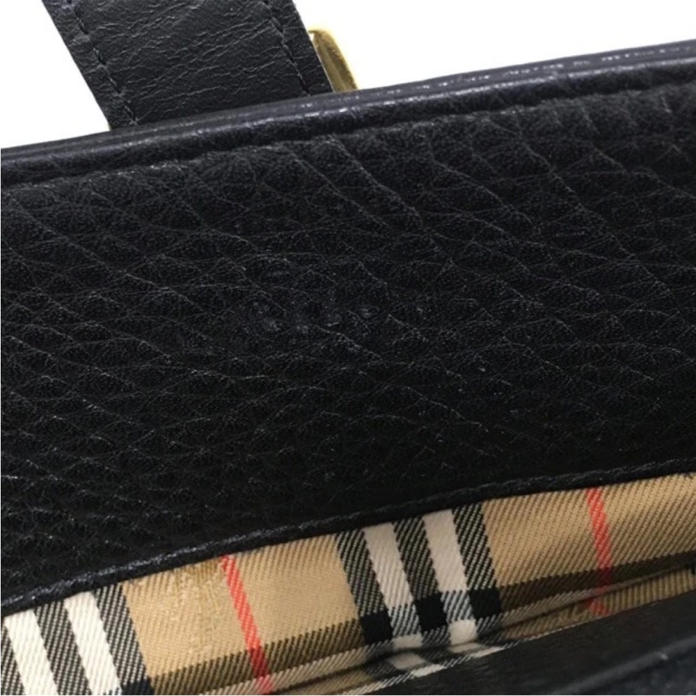 Burberry Black Tote with Gold Accents - Picture 10 of 16